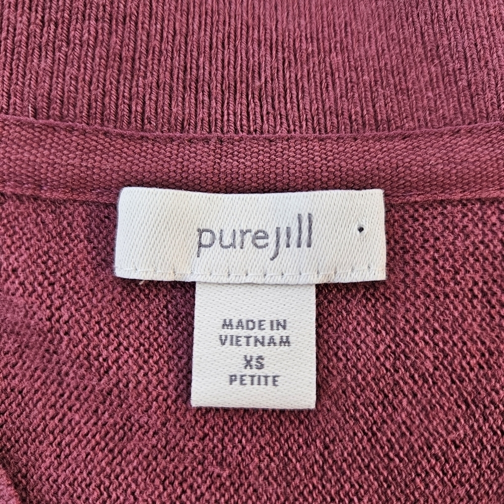 J. Jill Pure Jill Oversized V-neck Drop Shoulder Relaxed Sweater XS PETITE - Picture 5 of 9